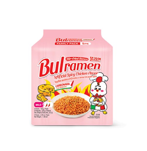 Bulramen Carbonara Spicy Chicken Flavour Ramen