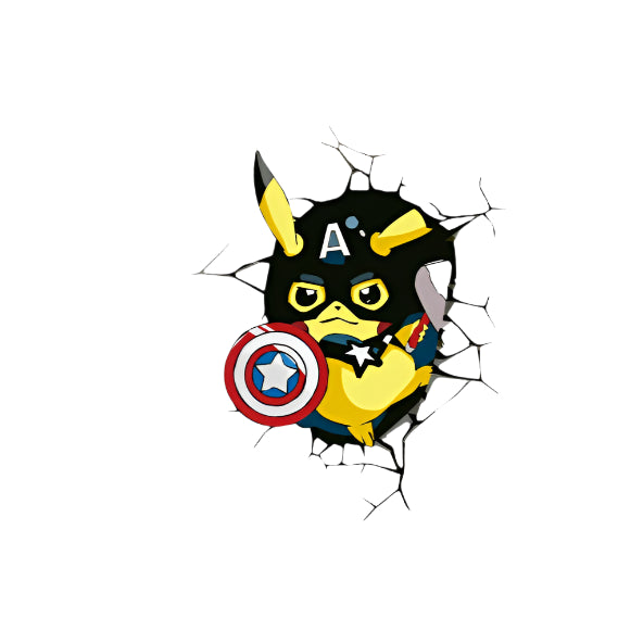 Pokémon Pikachu Hole in the Wall Vinyl Sticker (1 Piece)