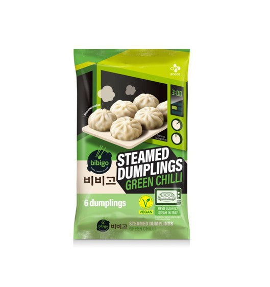 CJ Bibigo Steamed Dumplings Green Chilli (168G)