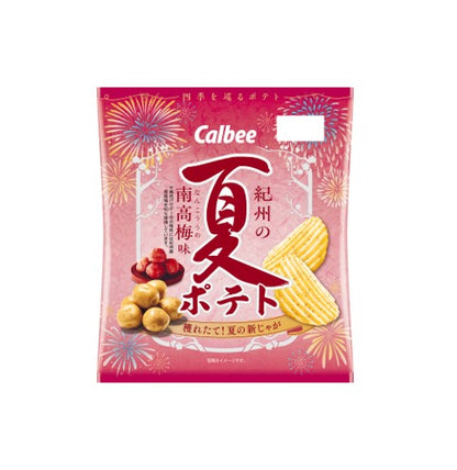 Calbee Summer Potato Chips Kishu Nankou Plum (61G)