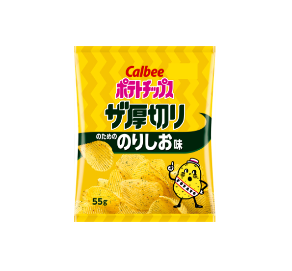Calbee Thick Cut Potato Chips Seaweed & Salt (55G) [Best Before Date: 2026.11]
