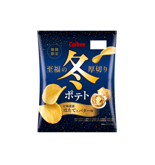 Calbee Winter Potato Chips Hokkaido Scallop & Butter (60G)