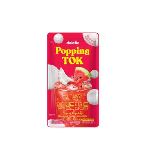 Delaffe Popping Tok Yogurt Popping & Watermelon (230ML)