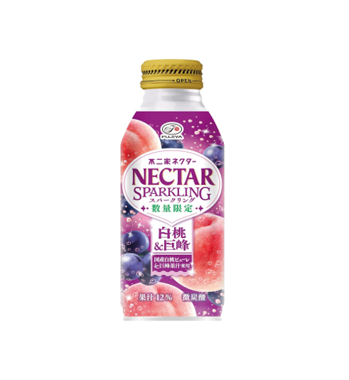 不二家 ネクタースパークリング ピーチ＆グレープ (380ML)