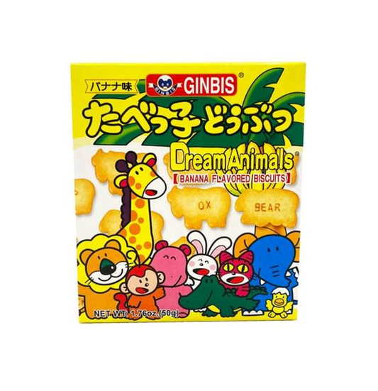 Ginbis Animal Banana Flavoured Biscuit (50G)