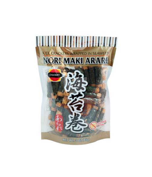 J-Basket Nori Maki Arare Senbei Rice Cracker(85G)