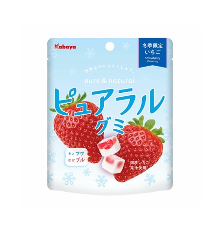 カバヤ ピュアラル ストロベリーグミ (58G)