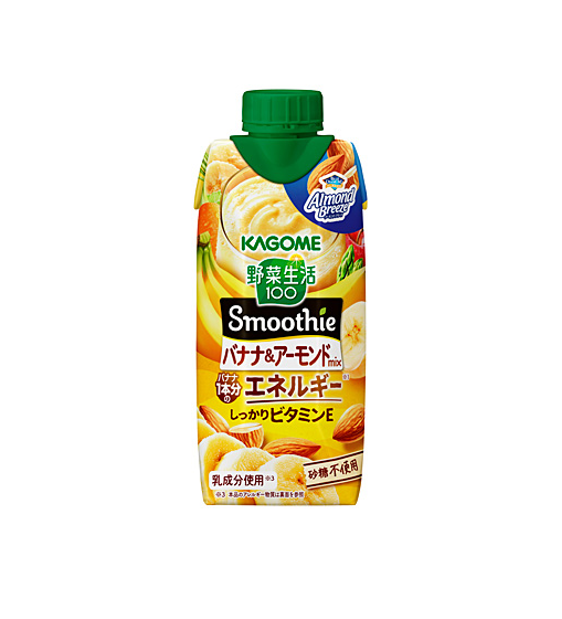 Kagome Vegetable Life 100 Smoothie Banana & Almond Mix (330ML) [Best Before Date: 2026.12.06]