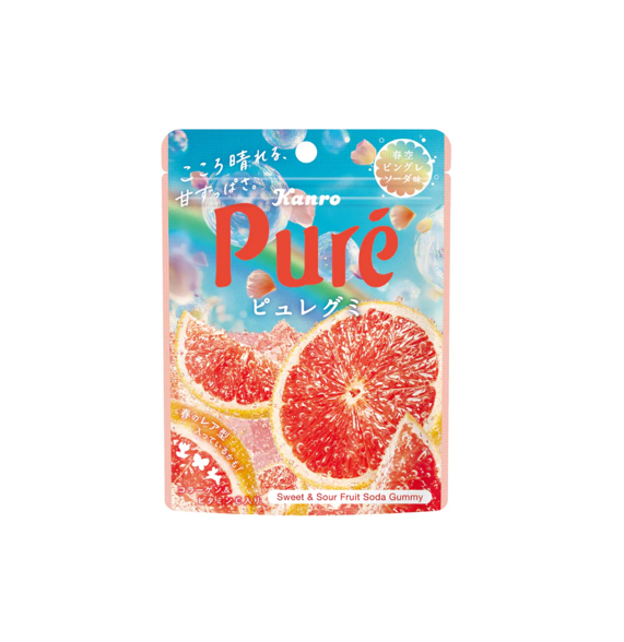 Kanro Pure Gummy Grapefruit (52G) [Best Before Date: 2026.11]