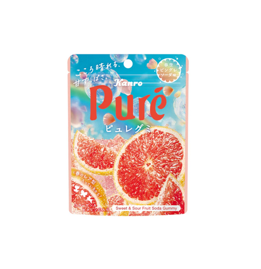 Kanro Pure Gummy Grapefruit (52G) [Best Before Date: 2026.11]