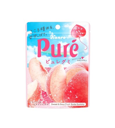 Kanro Pure Peach Soda Gummy (52G)