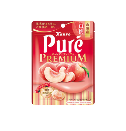 Kanro Pure Gummy Premium Yamanashi White Peach (54G)