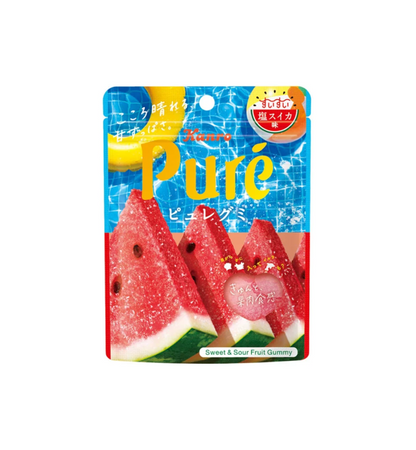 Kanro Pure Gummy Salty Watermelon (52G) [Best Before Date: 2027.03]