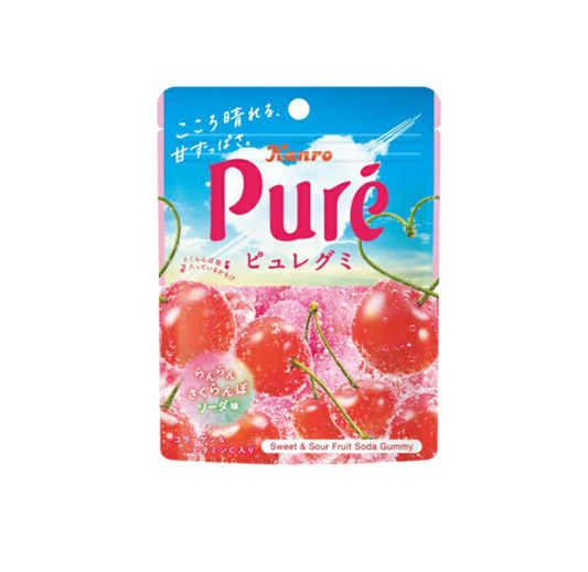 Kanro Pure Gummy Cherry Soda (52G)