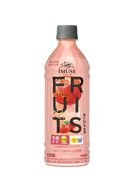 Kirin iMUSE Fruits Refresh Pomme Mix (500 ml) [Date Limite de Consommation Optimale: 03/2027]