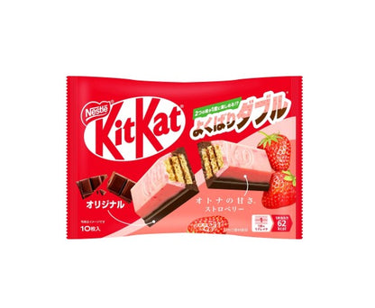 Kit Kat Yokubari Double Strawberry & Original