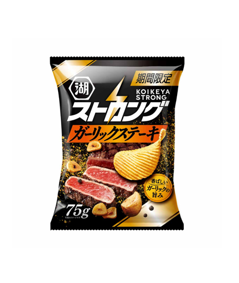 Koikeya Strong Potato Chips Garlic Steak (75G)