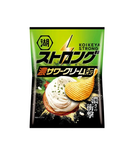 Koikeya Strong Potato Chips Crème Sure Oignon (56G)