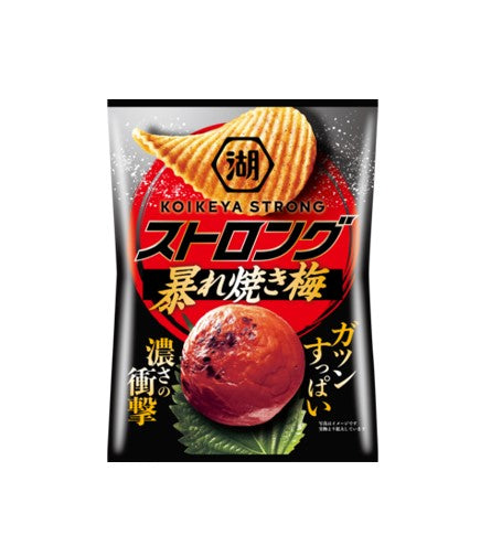 Koikeya Strong Potato Chips Roasted Ume Plum (52G)