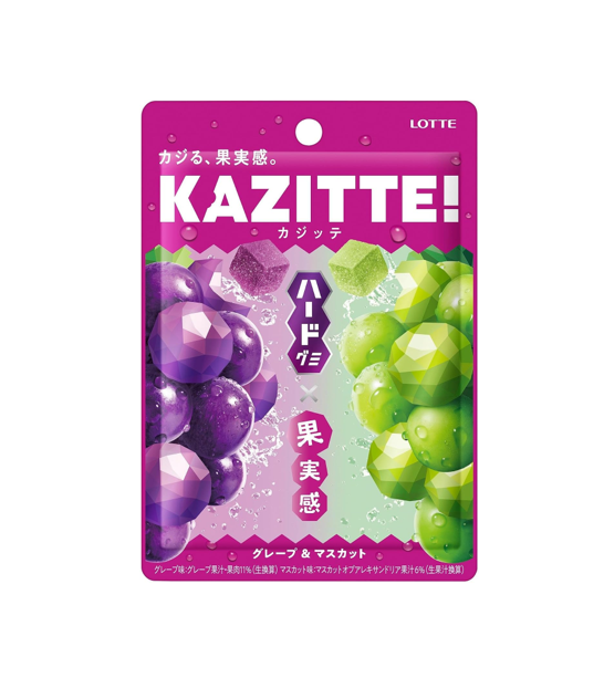 Lotte Kazitte! Grape & Muscat Gummy (80G) [Best Before Date: 2027.03]