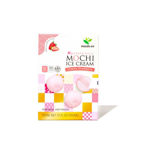 Maeda-en Mochi Ice Cream Creamy Strawberry (240G)