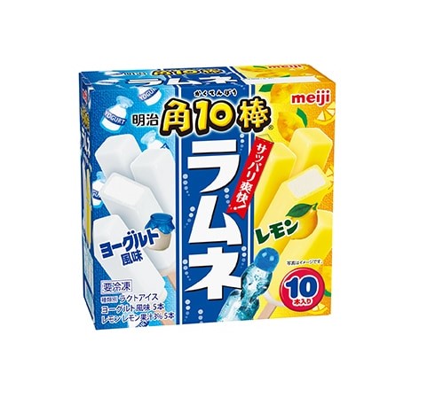 Meiji Kaku Ramune Yogurt & Lemon Ice Bar (10 x 42ML)