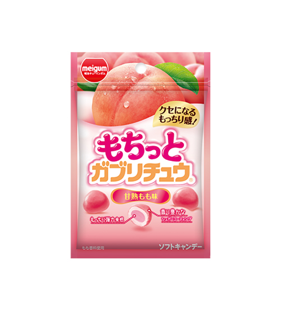 Meiji Meigum Mochi Gaburichu Peach Gummy (35G) [Best Before Date: 2027.04]