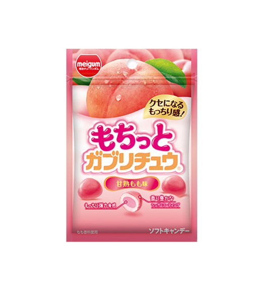 Meiji Meigum Mochi Gaburichu Peach Gummy (35G) [Best Before Date: 2027.04]