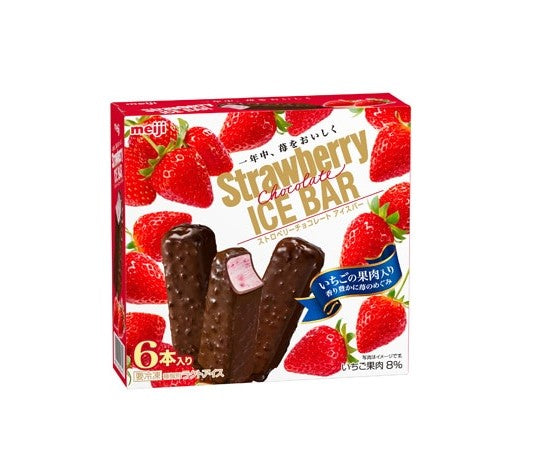 Meiji Strawberry Ice Bar (6 x 47ML)