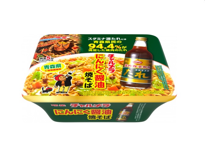 明星 チャルメラ 青森スタミナ源たれ にんにく醤油味まぜそば (109g) [賞味期限: 2027.01.13]