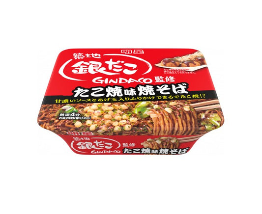 Myojo Tsukiji Gindako Yakisoba Takoyaki Flavored (112G) [Best Before Date: 2026.12.11]