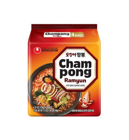 Nongshim Champong Calamars et fruits de mer épicés [À consommer de préférence avant le : 11.03.2027]