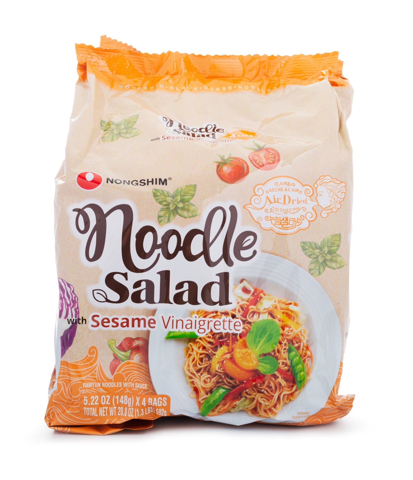 Nongshim Noodle Salad with Sesame Vinaigrette