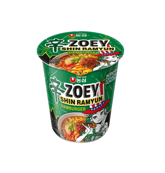 Nongshim Shin Ramen Demon Hunter Zoey Saveur Hamburger (68G) [Date Limite de Consommation : 28.01.2027]