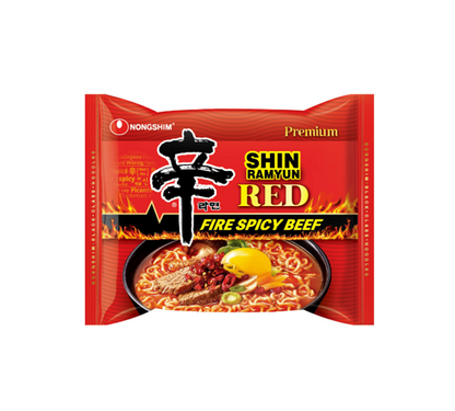 Ramyun de bœuf épicé et rouge de Nongshim Shin