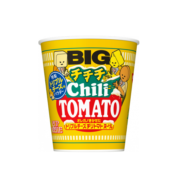 Nissin Big Cup Noodle Cheese Chili Tomato (96G) [Date Limite de Consommation: 22.07.2026]