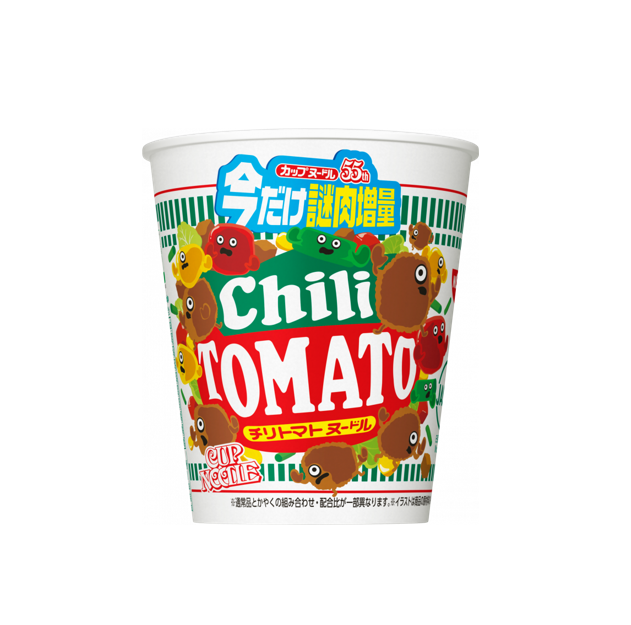Nissin Cup Noodle Chili Tomate Extra Viande Mystère (78G) [Date Limite de Consommation : 2026.08.06]