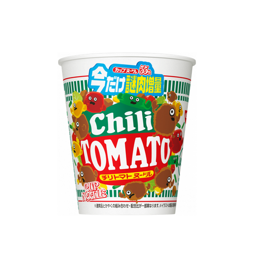 Nissin Cup Noodle Chili Tomate Extra Viande Mystère (78G) [Date Limite de Consommation : 2026.08.06]