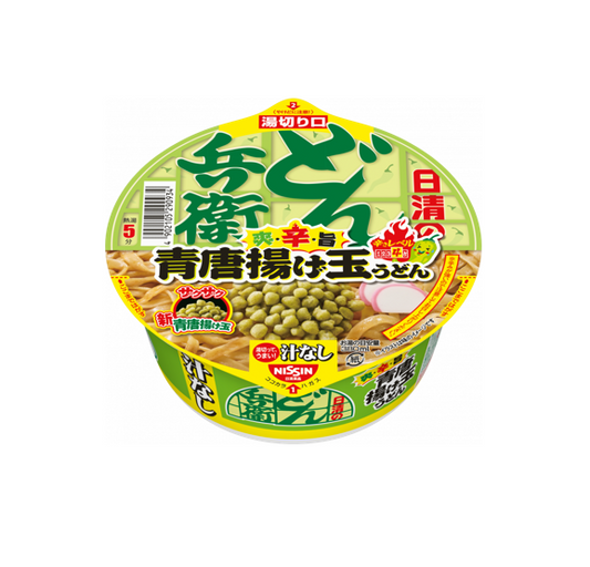 Nissin Donbei Dry Udon with Fried Green Chicken and Egg (93G)