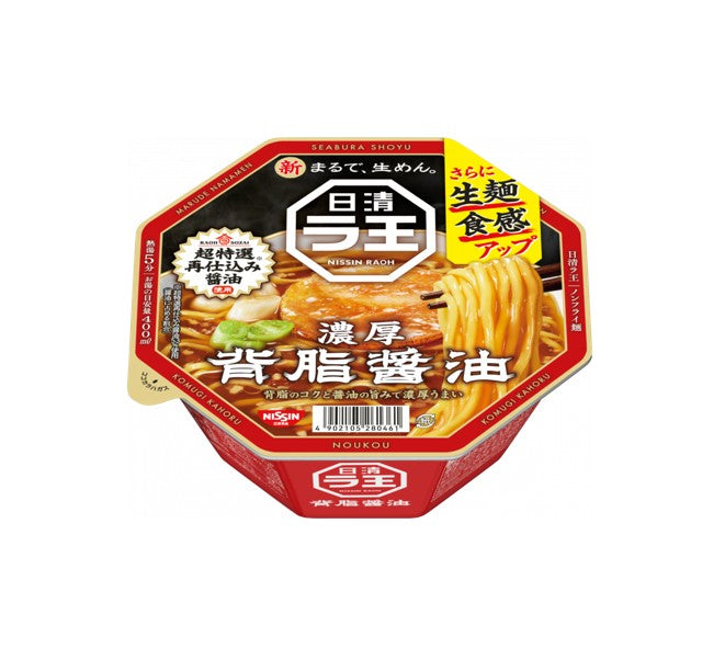 Nissin Raoh Bol à Ramen Riche en Sauce de Soja (112G)