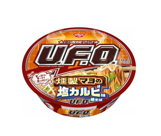 Nissin UFO Yakisoba Mayo Fumée Sel Kalbi (107G)