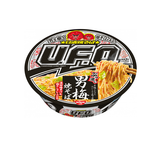 日清焼そばU.F.O. 濃い濃い梅こぶ茶梅こぶちゃだっっ！梅こぶ茶塩焼そば (101G) [賞味期限: 2026.07.14]