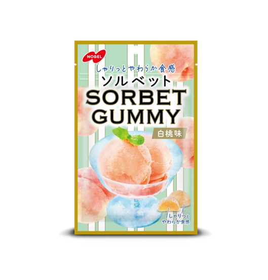 Nobel Sorbet Gummy White Peach (50G)