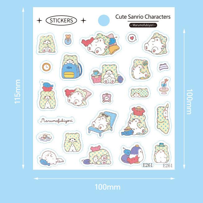 Autocollant mignon Sanrio (1 feuille)