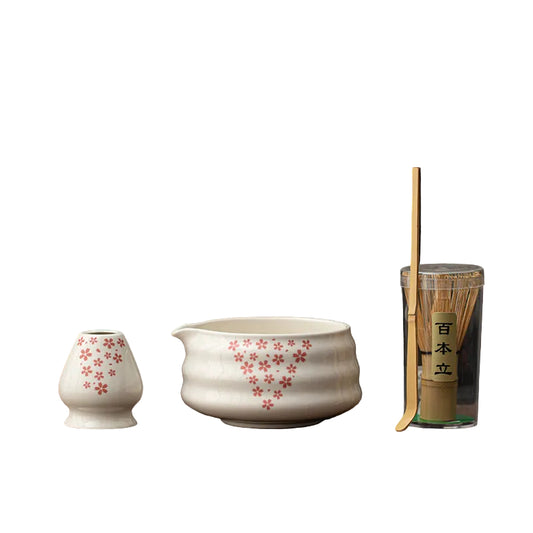 Bamboo Matcha Whisk Set (4 PCS)