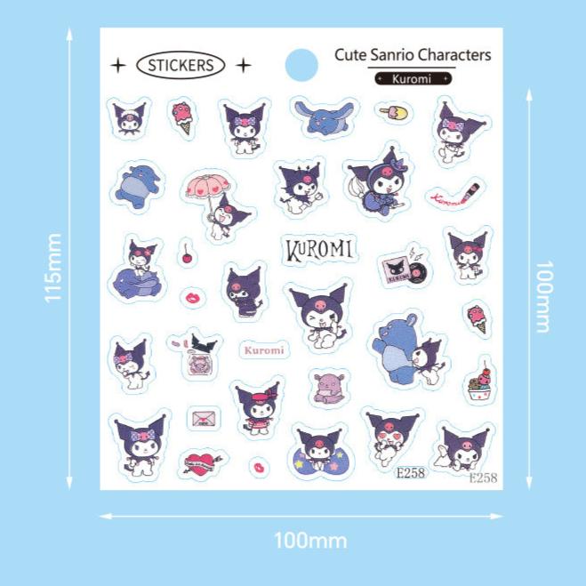 Cute Sanrio Sticker (1 Sheet)