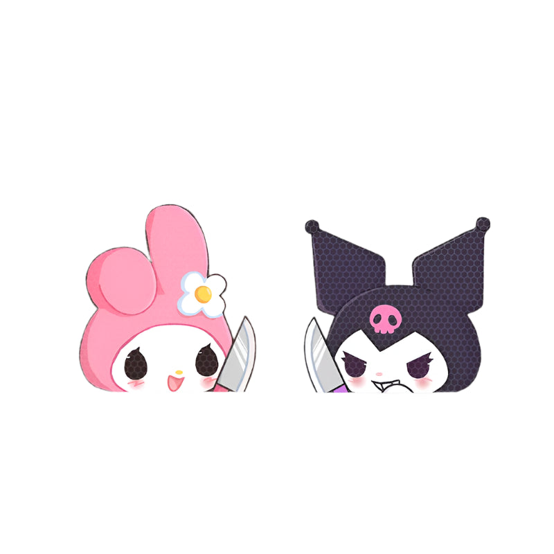 My Melody & Kuromi Knife Friends Vinyl Sticker (1 Piece)