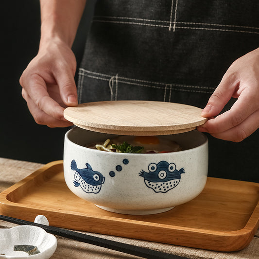 Ramen Bowl with Lid Set
