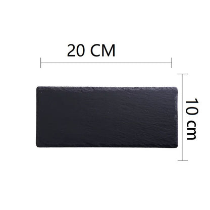 Natural Black Slate Plate