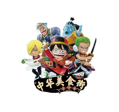 Figurine de rue de la nourriture chinoise One Piece